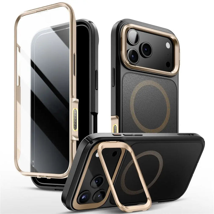 Supcase IBLSN Ares Flip Mag MagSafe Case for iPhone 17 Pro - Gold - Cell phone cases and covers<<<HurtelXML