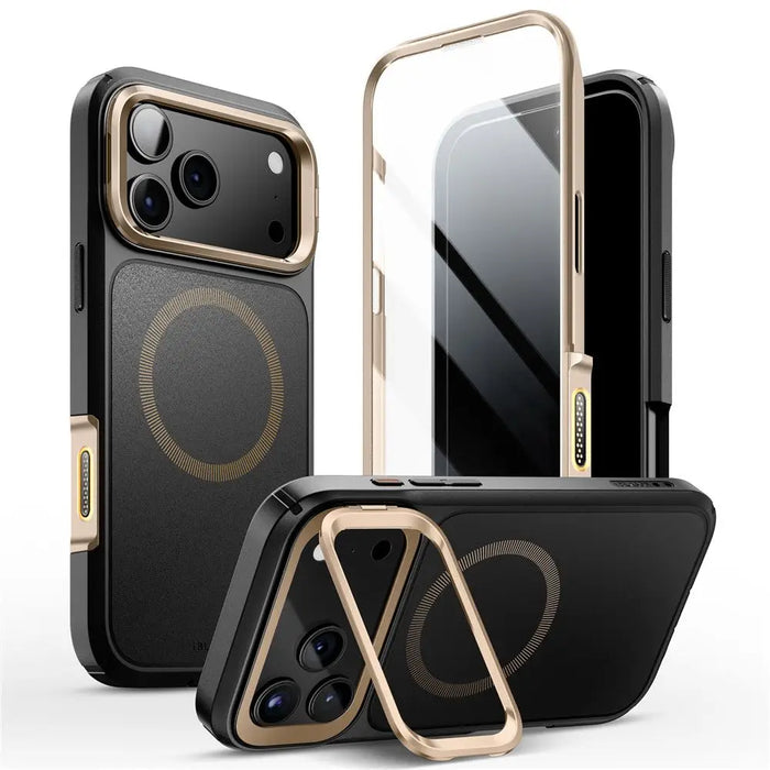Supcase IBLSN Ares Flip Mag MagSafe Case for iPhone 17 Pro Max - Gold - Cell phone cases and covers<<<HurtelXML