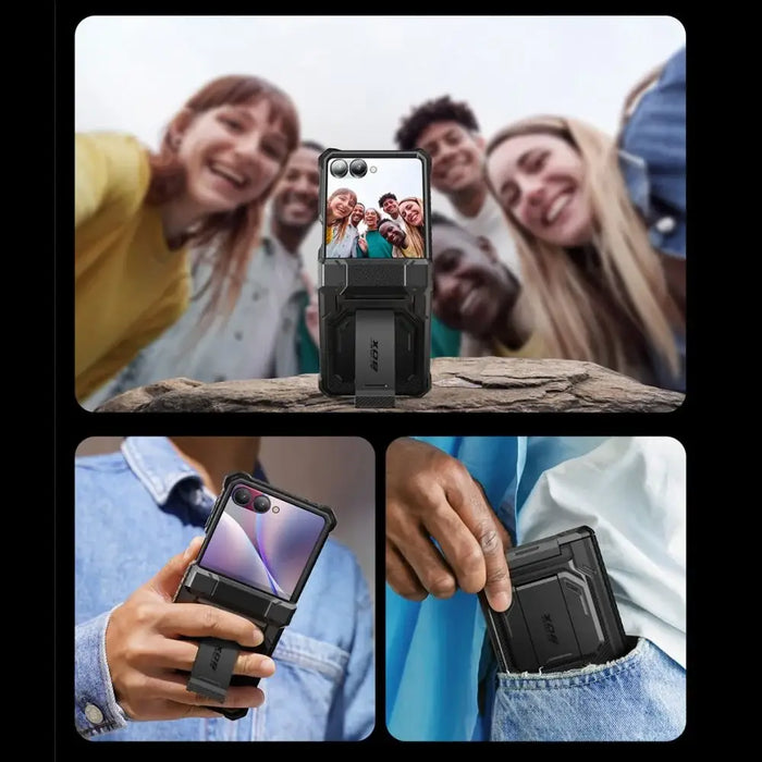 Supcase IBLSN Armorbox Case for Samsung Galaxy Z Flip 7 - Black - Cell phone cases and covers<<<HurtelXML