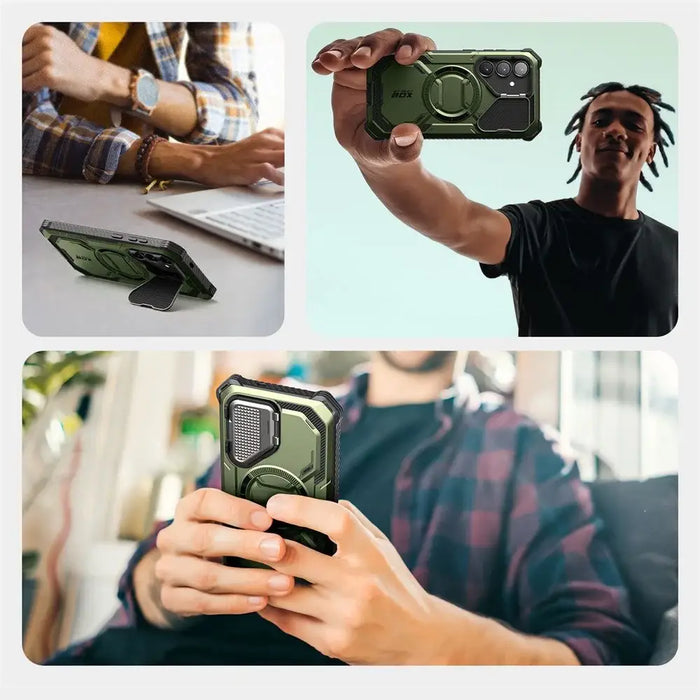 Supcase IBLSN Armorbox Mag Case for Samsung Galaxy S25 - Olive - Cell phone cases and covers<<<HurtelXML