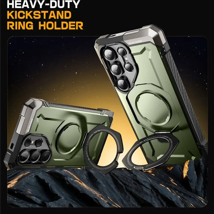 Supcase UB Grip Mag Case for Samsung Galaxy S25 Ultra - Olive - Cell phone cases and covers<<<HurtelXML