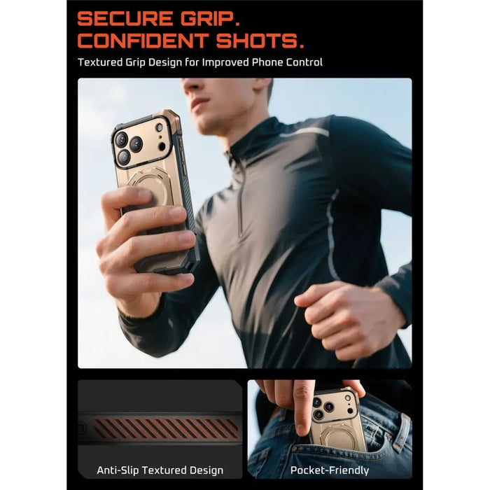 Supcase UB Grip Mag MagSafe Case for iPhone 17 Pro - Gold - Cell phone cases and covers<<<HurtelXML