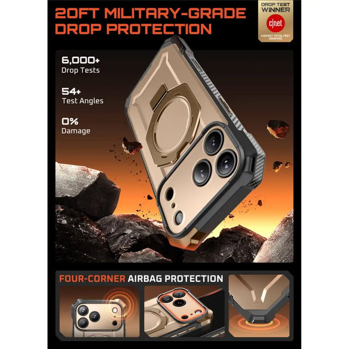 Supcase UB Grip Mag MagSafe Case for iPhone 17 Pro Max - Gold - Cell phone cases and covers<<<HurtelXML