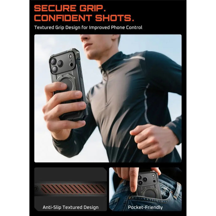 Supcase UB Grip Mag MagSafe Case for iPhone 17 Pro Max - Gray - Cell phone cases and covers<<<HurtelXML