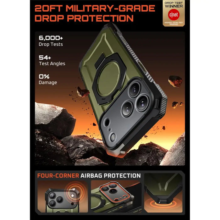 Supcase UB Grip Mag MagSafe Case for iPhone 17 Pro Max - Green - Cell phone cases and covers<<<HurtelXML