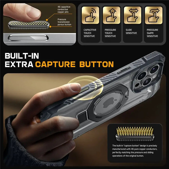 Supcase UB GRIP Mag MagSafe iPhone 16 Pro Case - Gray - Cell phone cases and covers<<<HurtelXML