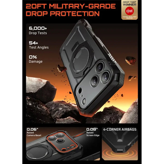 Supcase UB Grip Pro Mag MagSafe Case for iPhone 17 Pro - Black - Cell phone cases and covers<<<HurtelXML