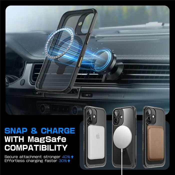 Supcase UB Mag Case with MagSafe for iPhone 16 - Black - Cell phone cases and covers<<<HurtelXML