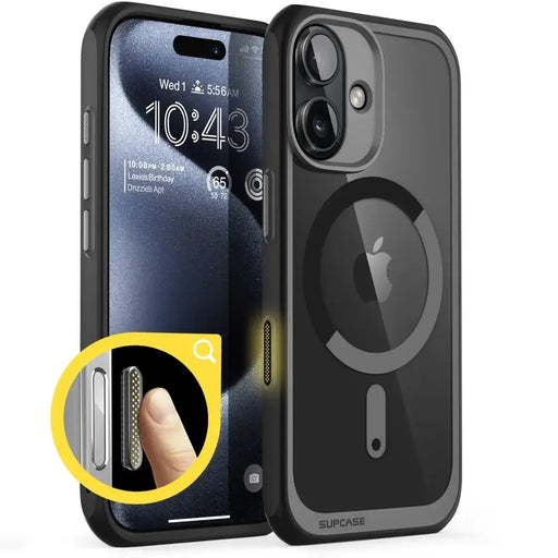Supcase UB Mag Case with MagSafe for iPhone 16 - Black - Cell phone cases and covers<<<HurtelXML