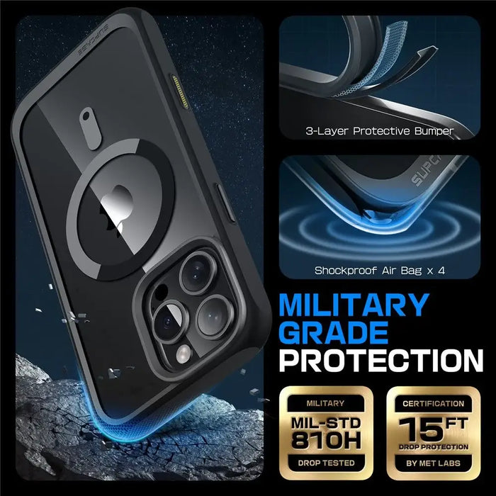 Supcase UB Mag Case with MagSafe for iPhone 16 Pro Max - Black - Cell phone cases and covers<<<HurtelXML