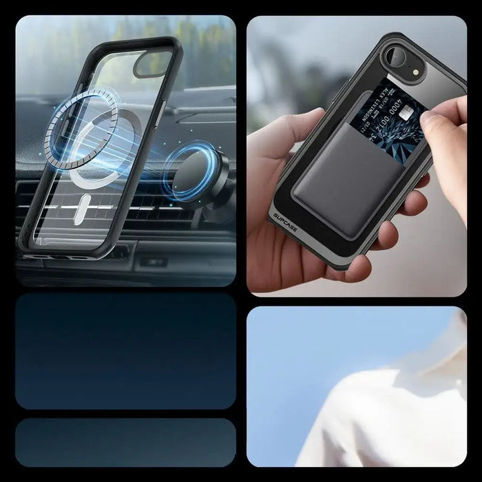 Supcase UB Mag MagSafe iPhone 16e Case - Black - Cell phone cases and covers<<<HurtelXML