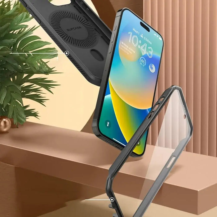 Supcase UB Pro Mag Case with MagSafe for iPhone 15 Pro - Black - Cell phone cases and covers<<<HurtelXML