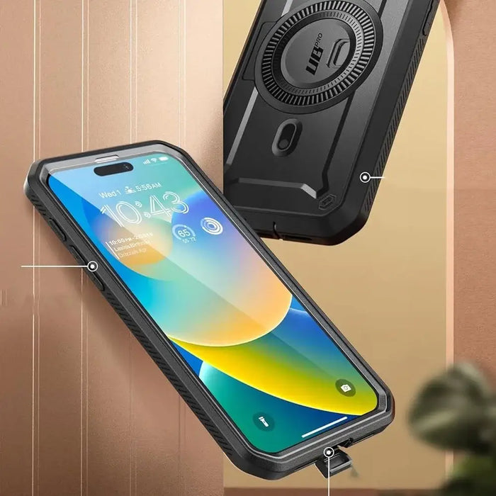 Supcase UB Pro Mag Case with MagSafe for iPhone 15 Pro - Black - Cell phone cases and covers<<<HurtelXML