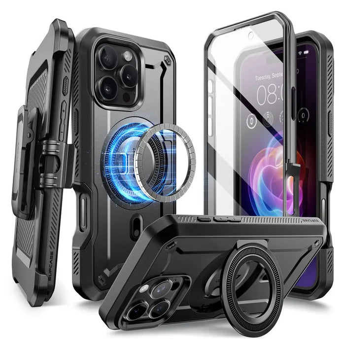 Supcase UB Pro Mag MagSafe Case for iPhone 16 Pro Max - Black - Cell phone cases and covers<<<HurtelXML