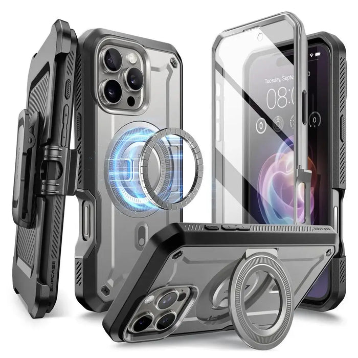 Supcase UB Pro Mag MagSafe iPhone 16 Pro Case - Gray - Cell phone cases and covers<<<HurtelXML
