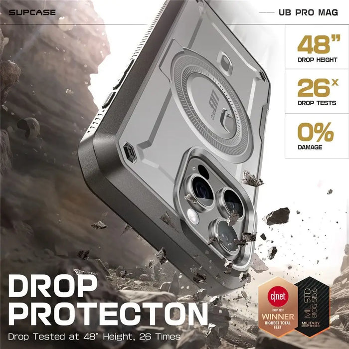 Supcase UB Pro Mag MagSafe iPhone 16 Pro Case - Gray - Cell phone cases and covers<<<HurtelXML