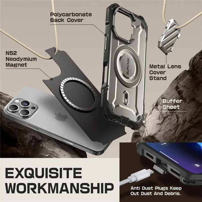 Supcase UB XT Mag Case with MagSafe for iPhone 16 Pro - Gray - Cell phone cases and covers<<<HurtelXML