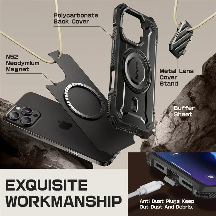 Supcase UB XT Mag Case with MagSafe for iPhone 16 Pro Max - Black - Cell phone cases and covers<<<HurtelXML