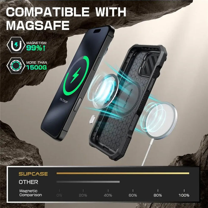 Supcase UB XT Mag Case with MagSafe for iPhone 16 Pro Max - Black - Cell phone cases and covers<<<HurtelXML