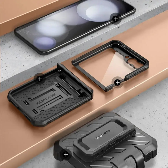 Supcase Unicorn Beetle Pro Case for Samsung Galaxy Z Flip 6 - Black - Cell phone cases and covers<<<HurtelXML