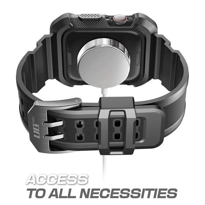 Supcase Unicorn Beetle Pro Case with Strap for Apple Watch 4/5/6/7/8/SE (44/45 mm) - Black - Cell phone cases