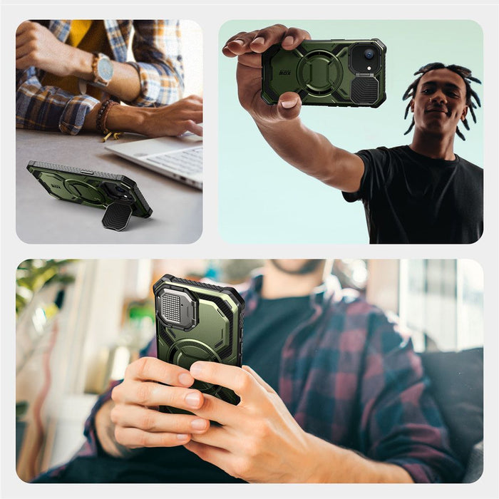 IBLSN Armorbox Mag MagSafe Supcase case for iPhone 16e / 17e - olive