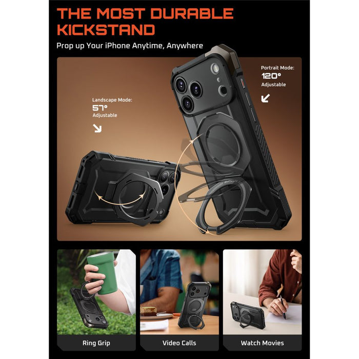 Supcase UB Grip Mag MagSafe Case for iPhone 17 Pro - Black