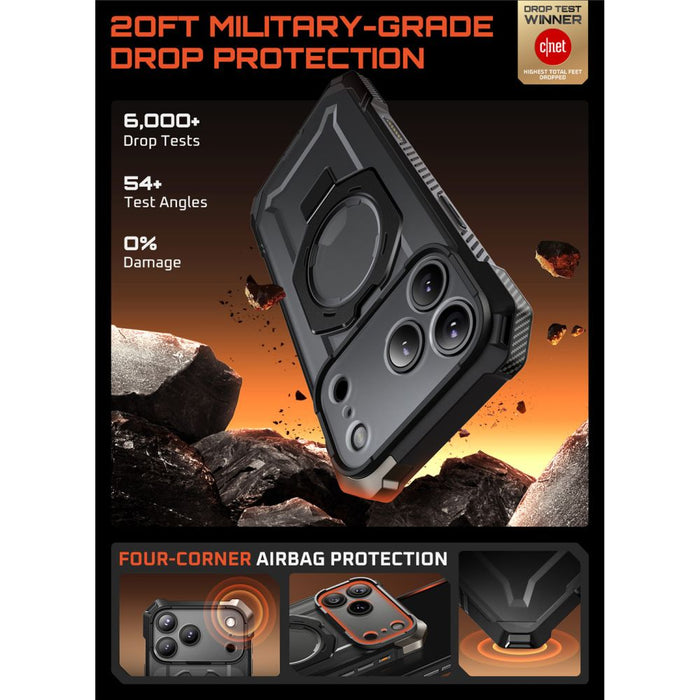 Supcase UB Grip Mag MagSafe Case for iPhone 17 Pro - Black