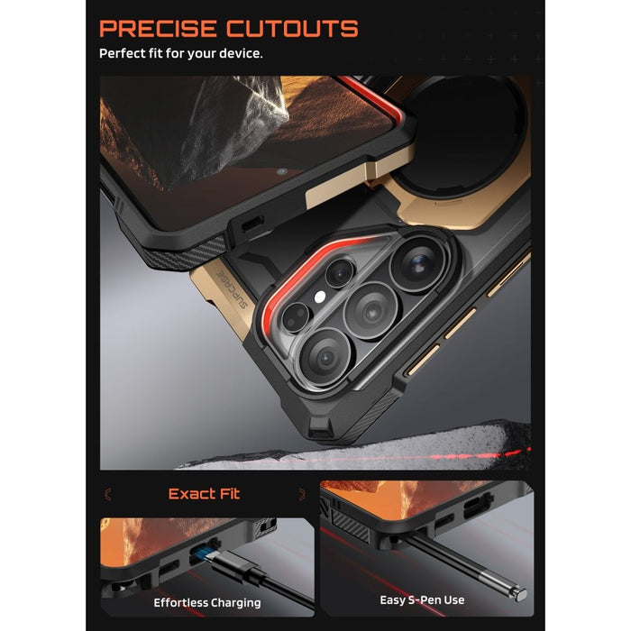 Supcase UB Grip Mag MagSafe Case for Samsung Galaxy S26 Ultra - Black and Brown