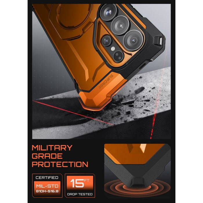 Supcase UB Grip Mag MagSafe Case for Samsung Galaxy S26 Ultra - Orange and Black