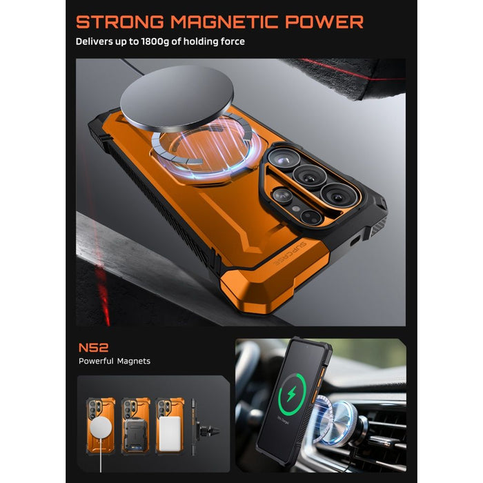 Supcase UB Grip Mag MagSafe Case for Samsung Galaxy S26 Ultra - Orange and Black