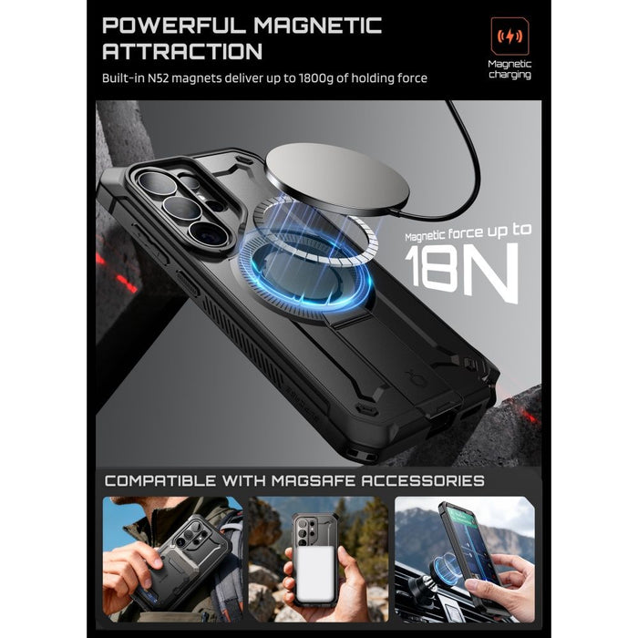 Supcase Unicorn Beetle Pro Mag MagSafe 2-set Case for Samsung Galaxy S26 Ultra - Black