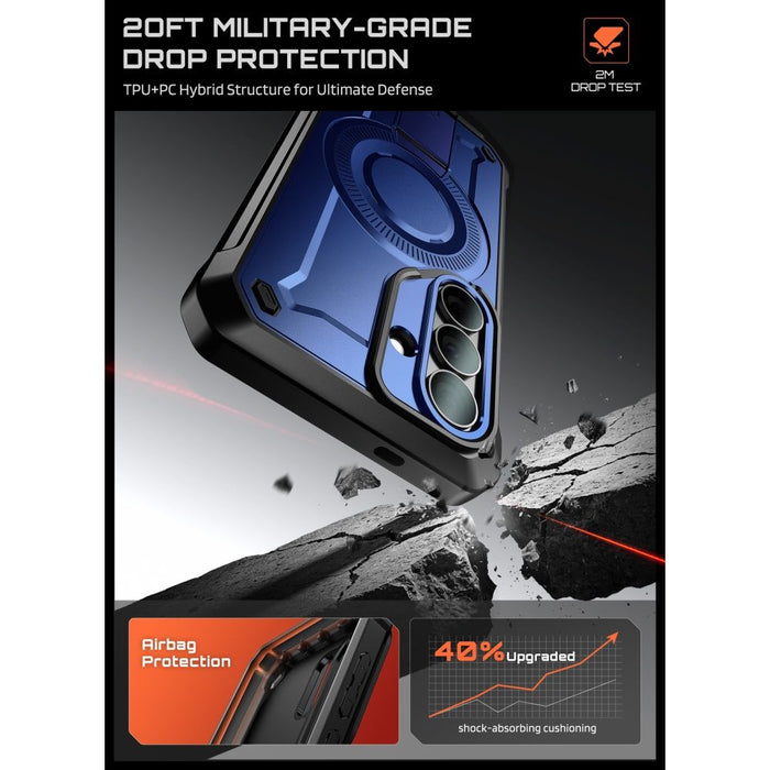 Supcase Unicorn Beetle Pro Mag MagSafe 2-Set Case for Samsung Galaxy S26 - Navy Blue and Black