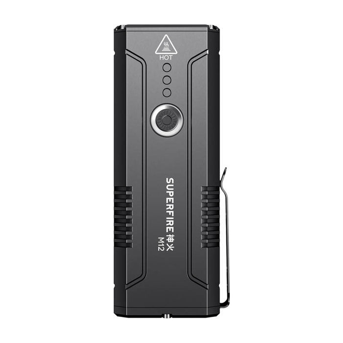 Superfire M12 flashlight - 8000lm, 6 modes, waterproof