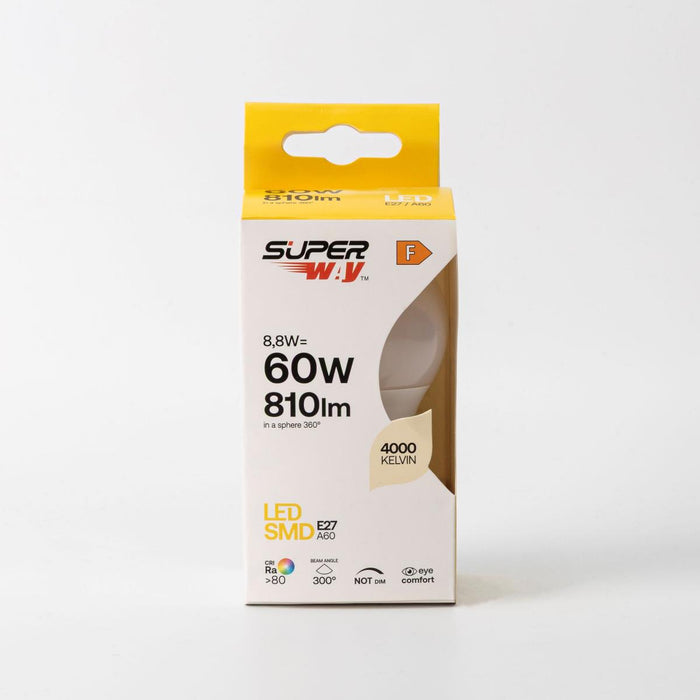 LED LAMP E27 Α60 8.8W 810LM 4000K SUPER