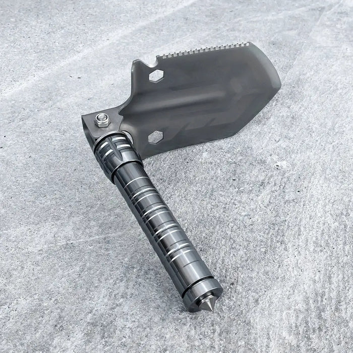 Survival shovel 10-in-1 folding shovel with knife screwdriver glass breaker - Others<<<HurtelXML