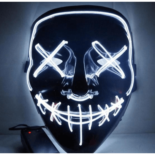 Purge Skull LED Mask for Halloween, Party, New Year, Birthday