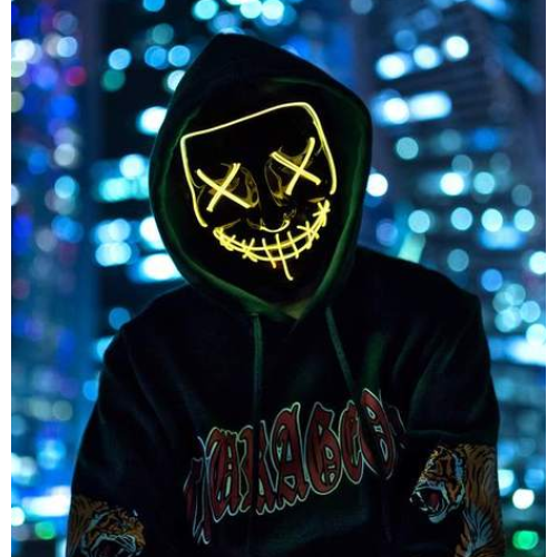 Purge Skull LED Mask for Halloween, Party, New Year, Birthday