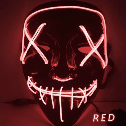 Purge Skull LED Mask for Halloween, Party, New Year, Birthday