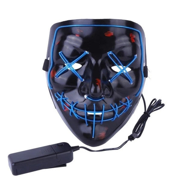 Purge Skull LED Mask for Halloween, Party, New Year, Birthday