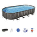 SWIMMING POOL 732X366X122CM BESTWAY 5611T - Басейни с рамка<<<Басейни плажни артикули и оборудване<<<Градина<<<Praktiker