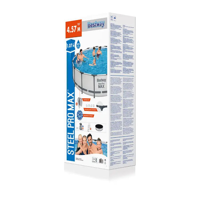 SWIMMING POOL F457X107CM BESTWAY 56488 - Басейни с рамка<<<Басейни плажни артикули и