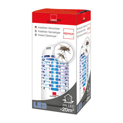 DEVICE AGAINST INSECTS WITH LED LAMP SWISSINNO