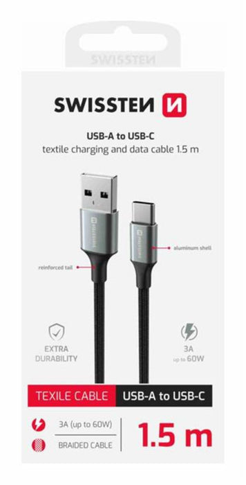 PHONE CABLE USB-C 1.5M 487666 SWISS