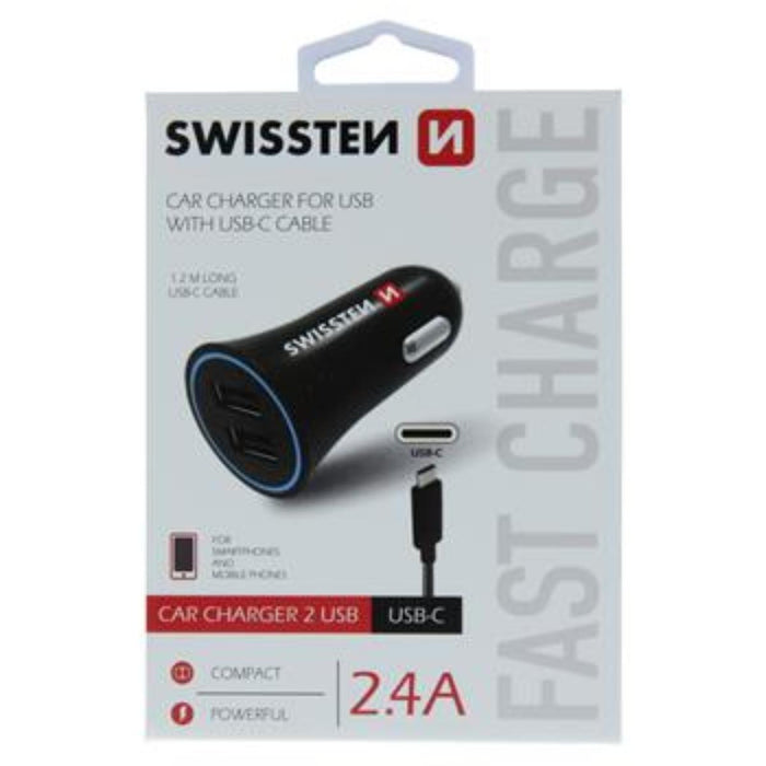 CAR CHARGER 2.4A SWISSTEN