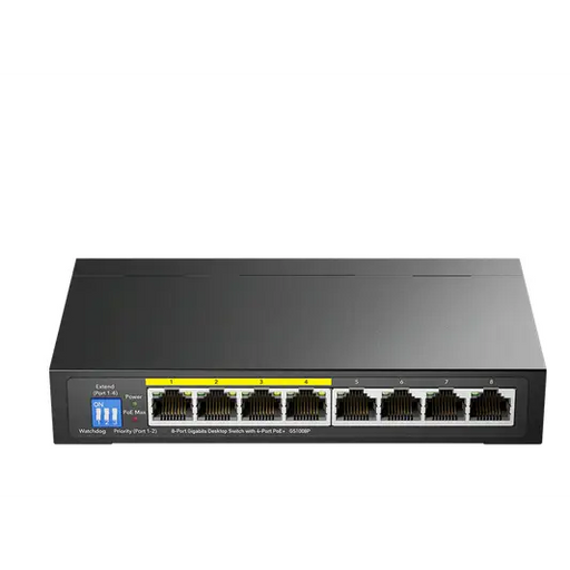 Switch Cudy GS1008P 8-port Gigabit PoE+ Switch 60W unmanaged - Суичове - с контрол<<<Мрежово оборудване<<<ValiAPI