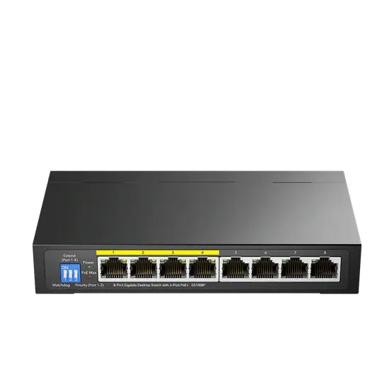 Switch Cudy GS1008P 8-port Gigabit PoE+ Switch 60W unmanaged - Суичове - с контрол<<<Мрежово оборудване<<<ValiAPI