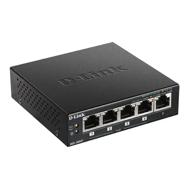 Switch D-Link DGS-1005P/E 10 Gbps - Комутатор - Неуправляеми<<<Мрежи<<<Мрежи и умен дом<<<ALSO&&&Компютър Мрежи и