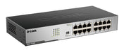 Switch D-Link DGS-1016D/E 16 port 10/100/1000 Desktop rack mount - Комутатор - Неуправляеми<<<Мрежи<<<Мрежи и умен