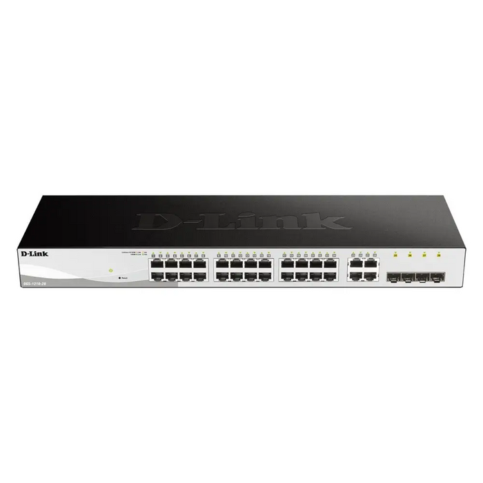 Switch D-Link DGS-1210-28 28-port 10/100/1000 Gigabit Smart Switch including 4 x 1000Base-T /SFP ports managed